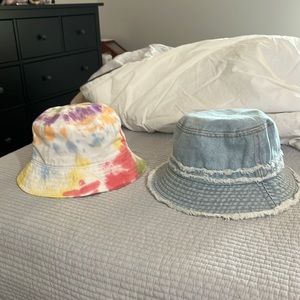 Two bucket hats